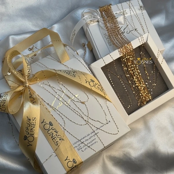 زنجیر پولک درشت زنانه طلا